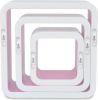 VidaXL Wandplanken kubus 6 st wit en roze online kopen