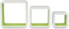 VidaXL Wandplanken kubus MDF zwevend voor boeken/dvd 3 st wit groen online kopen