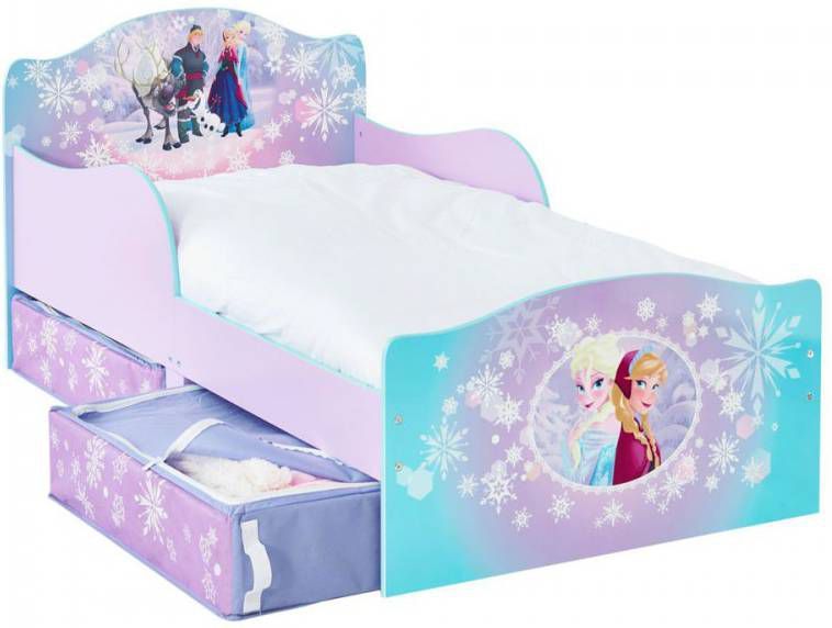 wassen meer Geruïneerd Disney Deluxe Kinderbed met 2 lades Frozen 140x70 cm WORL234023 -  Meubelmooi.nl