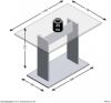 Leen Bakker Eetkamertafel Bandol betongrijs 110x77, 5x70 cm online kopen