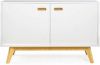 Tenzo dressoir Bess wit/eiken 72x114x43 cm online kopen