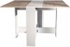 Symbiosis inklapbare tafel Laugen wit/eikenkleur 73, 4x28x76 cm Leen Bakker online kopen