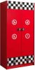 Vipack 2 deurs kledingkast Monza rood 190x90x55 cm Leen Bakker online kopen