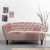 Bendt Bank 'Loes' 2-zits, Velvet, kleur roze (Showroommodel) online kopen