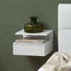 Bendt Hangend nachtkastje 'Cecilie' met lade, kleur wit online kopen