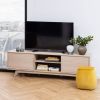 TV-meubel Lundo wit eiken 55x180x44 cm online kopen