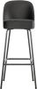 BePureHome Barkruk 'Vogue'(zithoogte 80cm)Velvet, kleur Inkt online kopen