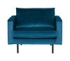 BePureHome Fauteuil 'Rodeo' Velvet, kleur Blauw online kopen