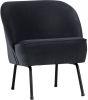BePureHome Fauteuil 'Vogue' Velvet, kleur Inkt(Blauw ) online kopen