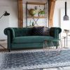 Dutchbone Chester Bank Polyester 186 x 94 cm Velvet Donkergroen online kopen