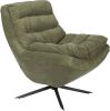 Dutchbone Draaifauteuil 'Vince' Rib, kleur Beige online kopen