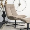 Eleonora Fauteuil 'Marcus' met voetenbank, kleur Lichtgrijs Baquer online kopen