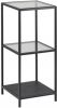 Leen Bakker Vitrinekast Jelling glas/zwart 82, 5x35x37 cm online kopen