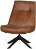 WOOOD Draaifauteuil 'Skyler' PU, kleur Cognac online kopen