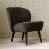 WOOOD Fauteuil 'Sara' Velvet, kleur Groen online kopen