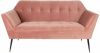 Dutchbone Kate 2-Zits Bank Velvet/Ijzer 148,5 x 80 cm Pink Clay online kopen