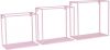 Kidsdepot Metalen Wandkastjes Set Van 3 Roze online kopen