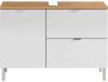 Germania Wastafelonderkast GW Mauresa 34x80x56 cm eikenkleurig en wit online kopen