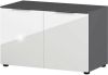 Germania Schoenenbank GW Rimini 75x40x48 cm grafietkleurig en wit online kopen