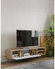 Symbiosis TV meubel Lardal eikenkleur/wit 43, 5x165x40 cm Leen Bakker online kopen