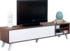 Symbiosis TV meubel Heidal walnootkleur/wit 43, 2x165x40 cm Leen Bakker online kopen