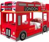 Vipack Stapelbed in het design van een londense dubbeldekker bus, inclusief ledverlichting online kopen