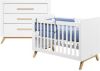 Bopita Fenna 2-delige Babykamer Bed Commode Wit/natural online kopen