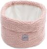 Jollein opbergmand River knit pale pink 14xØ18 online kopen
