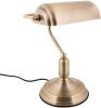 Leitmotiv Tafellampen Table lamp Bank iron Goudkleurig online kopen