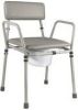 Essex Toiletstoel / po stoel grijs/wit in hoogte verstelbaar online kopen
