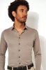 Desoto Overhemd Strijkvrij Modern Kent Lichtbruin , Bruin, Heren online kopen