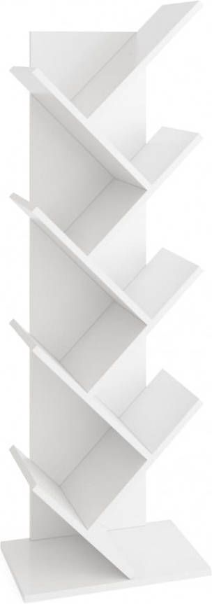 VidaXL Boekenplank staand geometrisch wit online kopen
