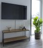 House Nordic Tv meubel Avery met 2 planken eikenkleur en zwart online kopen