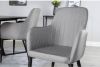 Venture Home Eetkamerstoelen 2 st Comfort polyester zwart en grijs online kopen