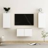VidaXL 3 delige Tv meubelset spaanplaat wit en sonoma eikenkleurig online kopen