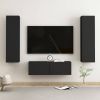 VidaXL 3 delige Tv meubelset spaanplaat zwart online kopen