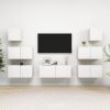 VidaXL 7 delige Tv meubelset spaanplaat wit online kopen