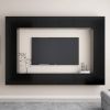 VidaXL 8 delige Tv meubelset spaanplaat zwart online kopen