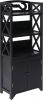 VidaXL Badkamerkast 46x24x116 cm paulowniahout zwart online kopen