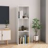 VidaXL Boekenkast/tv meubel 36x30x114 cm bewerkt hout hoogglans wit online kopen