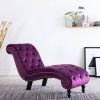 VidaXL Chaise longue fluweel paars online kopen