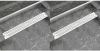 VIDAXL Doucheafvoer 2 st rechthoekig golvend 830x140 mm roestvrij staal online kopen