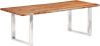 VIDAXL Eetkamertafel met natuurlijke randen 3, 8 cm 220 cm acaciahout online kopen