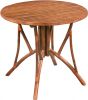 VIDAXL Eettafel rond 85x75 cm bamboe bruin online kopen