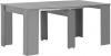 VidaXL Eettafel verlengbaar 175x90x75 cm hoogglans grijs online kopen