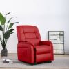 VidaXL Fauteuil Elektrisch Sta op stoel Kunstleer Rood online kopen