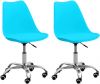 VidaXL Kantoorstoelen 2 St Kunstleer Blauw online kopen