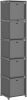 VidaXL Kast met 5 vakken met boxen 103x30x72, 5 cm stof grijs online kopen