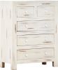 VidaXL Ladekast 58x30x75 cm massief acaciahout wit online kopen