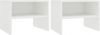 VIDAXL Nachtkastjes 2 st 40x30x30 cm bewerkt hout wit online kopen